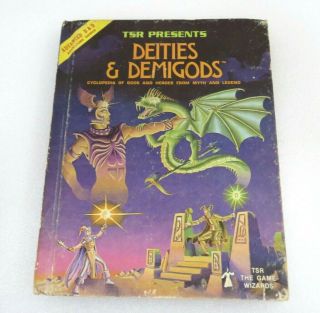 Ad&d Deities & Demigods Tsr 2nd Print Cthulhu/elric Mythos 144 Pages