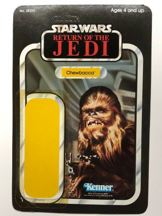 Star Wars Vintage Chewbacca Rotj Kenner 1983 Cardback