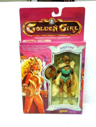 Galoob 1984 Golden Girl Gaurdian Of The Gemstones Wild One Action Figure Mip