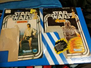 Star Wars Vintage Card Backs Luke Skywalker,  21 Back Boba Fett 1979