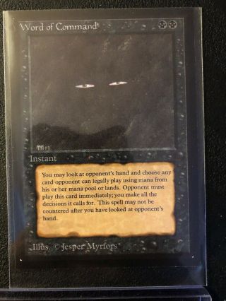 1x Mtg Magic The Gathering Word Of Command Collector 