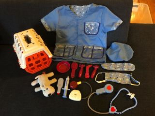 Pet Vet Play Set For Toddlers & Kids Veterinarian Kit Toy W/ A Plush Dog