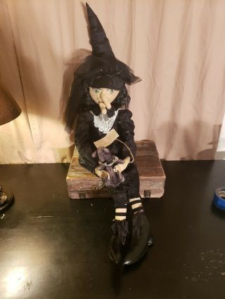 Joe Spencer Elenora Witch Collectible Halloween Figure Halloween Decor
