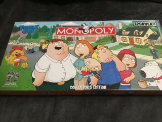 Family Guy Monopoly Collectors Edition 100 Complete Fun Board Game Tv Show