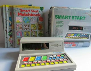 1986 Vtech Smart Start Interactive Education Learning Machine 7 Books And Box