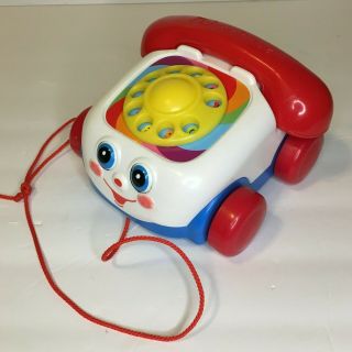 Fisher Price Chatter Phone Telephone Pull Toy With Moving Eyes
