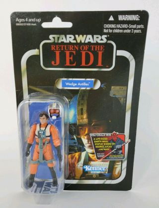 Star Wars Wedge Antilles 3.  75 " Action Figure Moc Vintage 2011 Return Jedi Hasbro