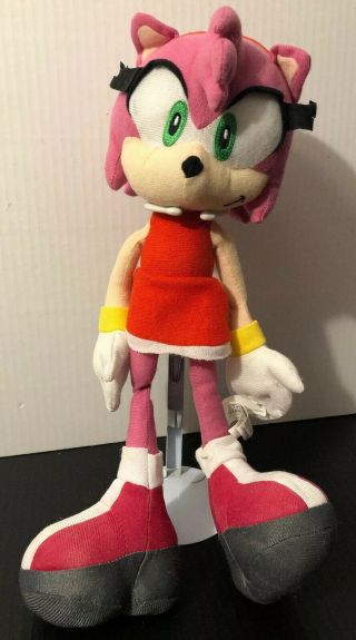 Huge Kellytoy 16” Amy Rose Sonic The Hedgehog Sonic Plush Sega Toy 2011