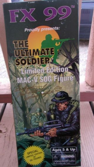 21st Century Toys Ultimate Soldier 1:6 Mac - V Sog Fx 99 Le Of 250 Signed Nib