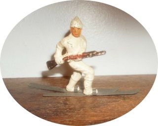 Snow Soldier Finn With Rifle Skies Cast Grey Iron Barclay