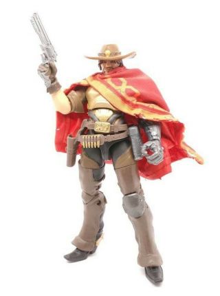 Su - Pon - R: 1/12 Red Wired Poncho For Hasbro Overwatch 6 " Mccree (no Figure)