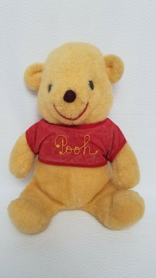 Disney 12 " Winnie The Pooh Plush Bear Stuffed Toy Vintage 1960s