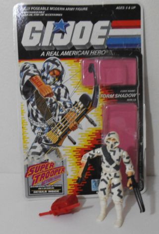 ✩g.  I.  Joe✩ Storm Shadow V2 1988 100 Complete With Full Packaging File Card
