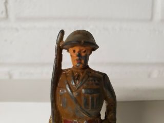Rare Manoil Barclay Soldier Vintage Dimestore Army Military Lead Metal Figures