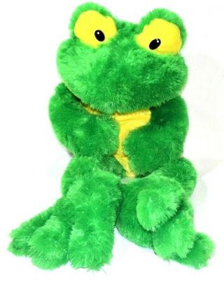 Plush Frog Large Stuffed Animal Jumbo Amphibian Reptile Big Plush Pillow Green
