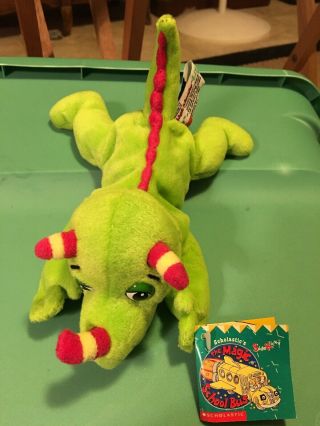 Magic School Bus Liz Lizard Plush Stuffed Animal Toy 1997 Scholastic Side Kicks