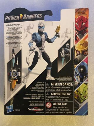 Power Rangers Silver Ranger Beast Morphers Basic 6 