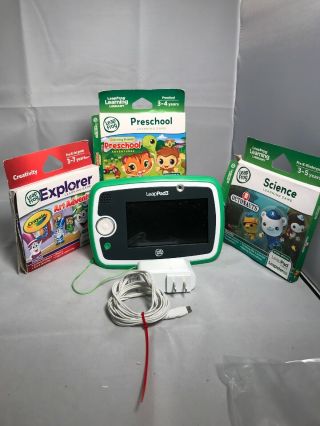Leapfrog Leappad3 Kids Learning Tablet W/wi - Fi Bundle 3 Games & Charger