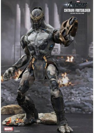 Mib Hot Toys 12 " Marvel Avengers Chitauri Footsoldier Figure 1/6 Scale Ms227