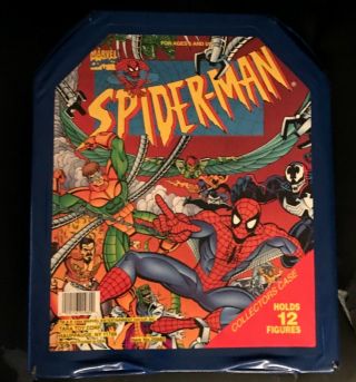 Vintage Spiderman Collectors Case Action Figures 1994 Marvel Tara Toy Good Con