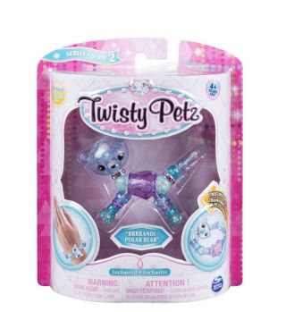 Twisty Petz Series 2 Ultra Rare •brrrandi Polar Bear• Twist Pet Bracelet