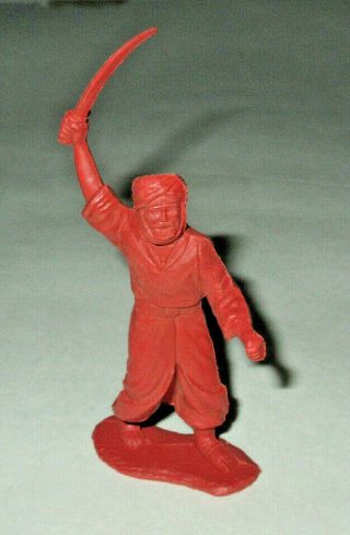 1950s Marx Captain Gallant Brown Red Arab Figure With Sword