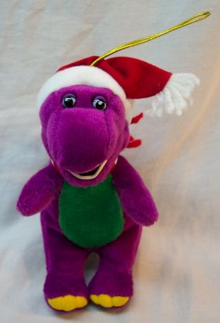 Christmas Barney The Dinosaur 6 " Plush Stuffed Animal Toy Ornament