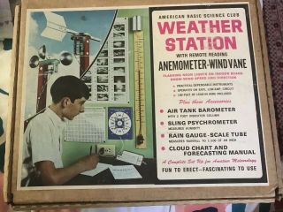 American Basic Science Weather Station Building Set 1962