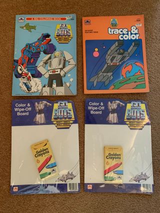 Vintage 1985 Go Bots Gobots Mighty Robots Coloring Book Tracing Book Tonka