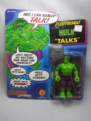 Toybiz 1991 Marvel Superheroes Hulk " Talks " 5 " Action Figure