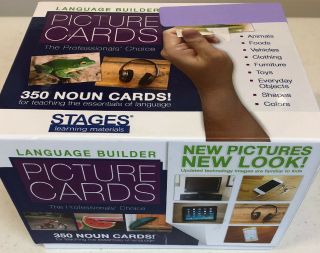 Stages Learning Materials Language Builder Picture Noun Flash Cards