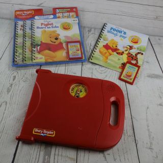 Story Reader Kit With 5 Books With Cartridges Pooh Bear Scooby Doo
