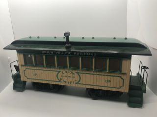Kalamazoo Trains Passenger Car G Scale Union Pacific " Overland " Cream And Green