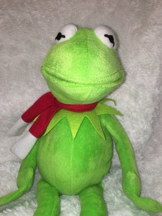 Disney Christmas Plush Muppets Kermit The Frog Scarf Plush Winter Holiday 18 EUC 3