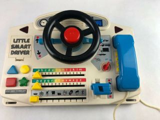 VTECH Little Smart Driver 1989 Electronic Talking Activity Center Driving Toy 3