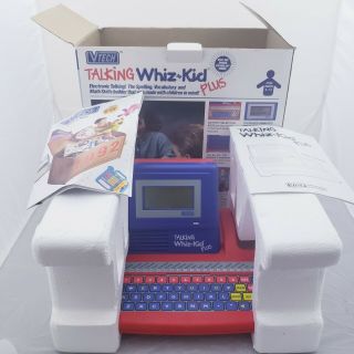 Vtech Talking Whiz Kids Plus W/ Box Electronic Educational Learning Laptop