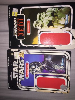 Death Star Droid Vintage Kenner Star Wars Card 21 Back A 1979 Cardback