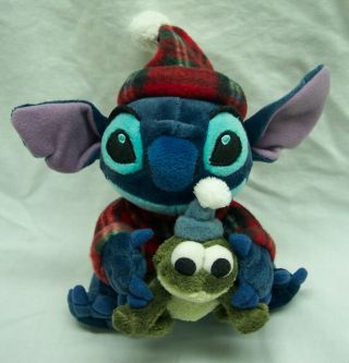 Walt Disney Store Lilo And Winter Stitch With Frog 6 " Plush Stuffed Animal Toy