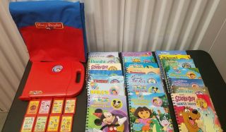 Story Reader Interactive Learning System 2004 W/ 22 Booklets W/ Cartridges