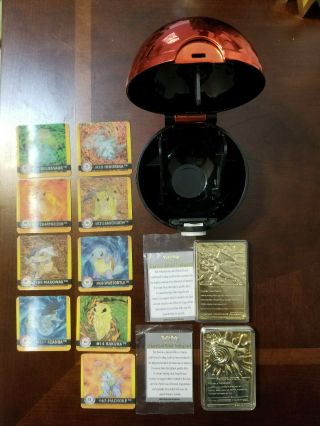 Pokemon Charizard And Poliwhirl Gold Card W From Burger King Nintendo
