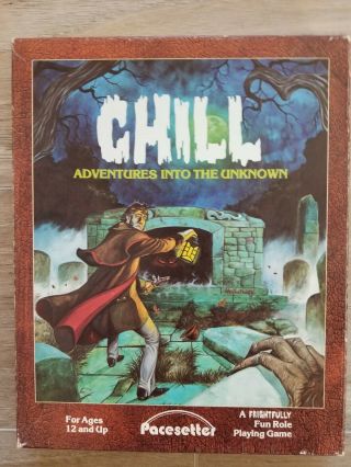 Chill: Adventures Into The Unknown Pacesetter Horror Rpg Boxed Set 1984