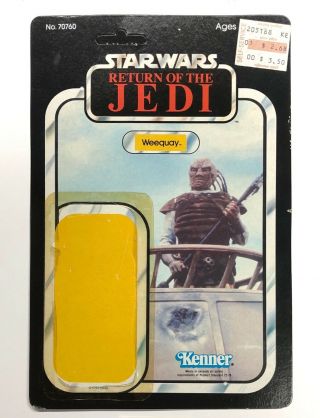 Star Wars Vintage Weequay Sand People Rotj Kenner 1983 Cardback