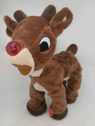 Dandee 14 Inch Rudolph The Red Nosed Reindeer Animated Musical Walks & Lights Up