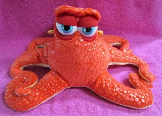 Disney Store Pixar Finding Dory Hank Octopus Orange Plush 17 "