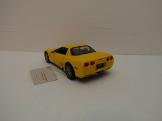 Franklin 2003 Corvette Z06 Coupe Yellow Limited Edition 2237/9900 B11C474 2
