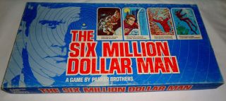 Vintage 1975 The Six Million Dollar Man Board Game Parker Bros.  Complete