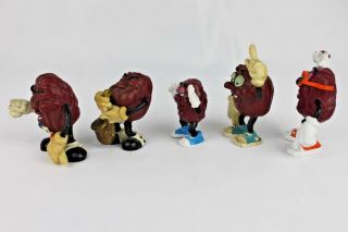Vintage California Raisins 1987 Toy Set of 5 2