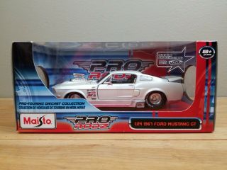 Maisto Pro Rodz 1967 Ford Mustang Gt 1:24 White