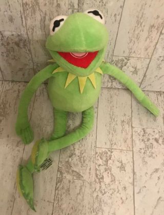 Disney Store Muppets 17” Plush Kermit The Frog Stuffed Animal Toy