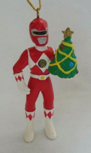 Vintage Jason The Red Mighty Morphin Power Ranger 3 1/4 " Christmas Tree Ornament